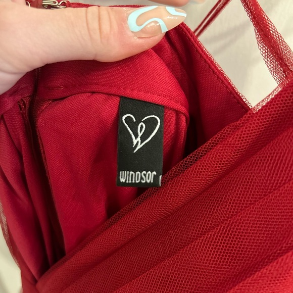 Windsor Elisabeth Pleated Tulle Formal Dress - Picture 6 of 6